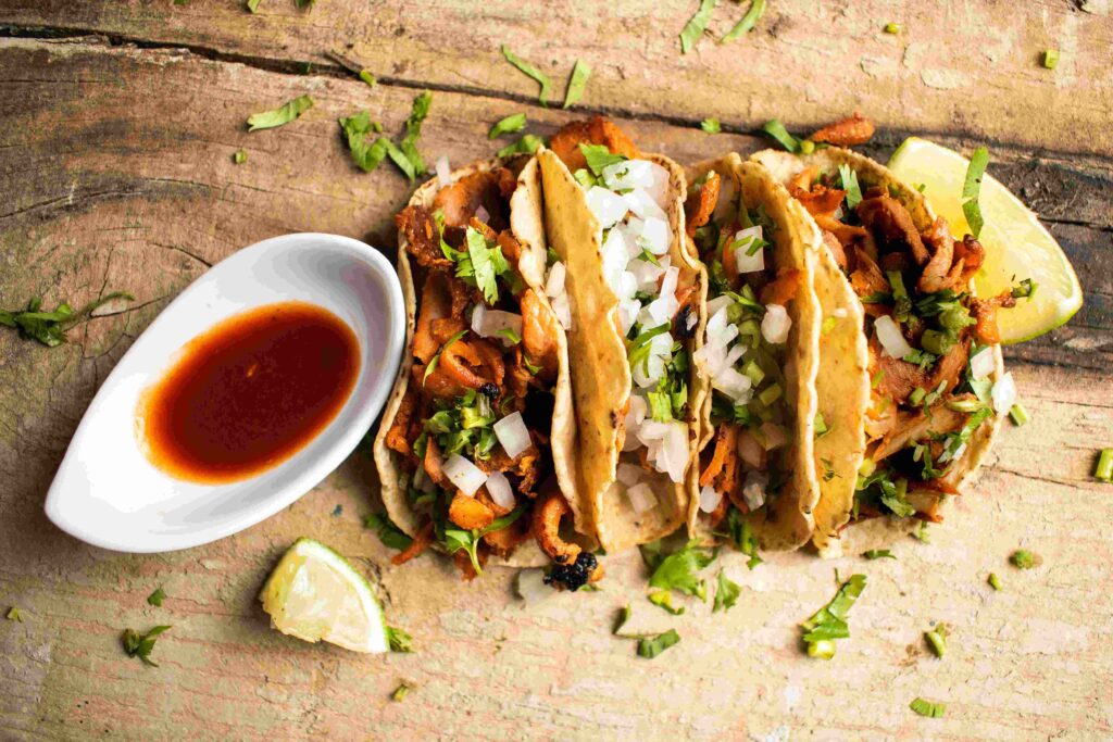 Authentic Mexican Street Tacos with Fresh Salsa and Lime